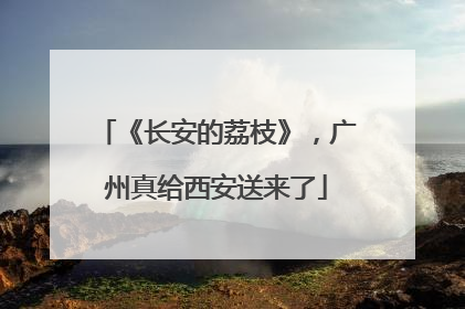 《长安的荔枝》，广州真给西安送来了