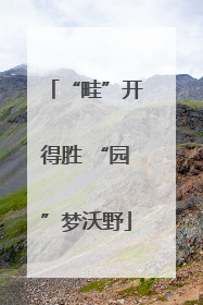“畦”开得胜 “园”梦沃野