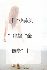 “小蒜头”串起“金链条”