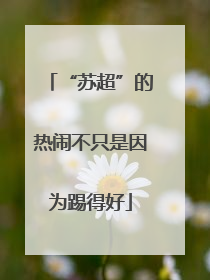 “苏超”的热闹不只是因为踢得好