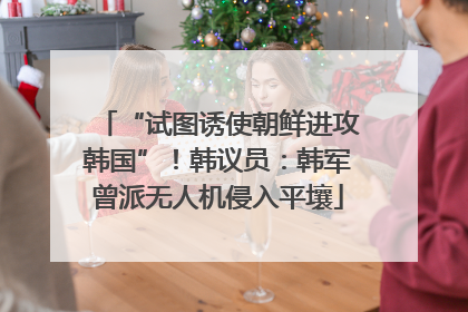 “试图诱使朝鲜进攻韩国”！韩议员：韩军曾派无人机侵入平壤