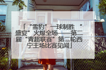 “雪豹”一球制胜 “盛宴”火爆全场——第二届“青超联赛”第二轮西宁主场比赛见闻