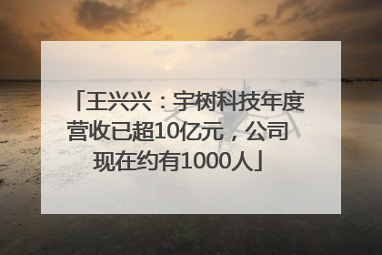 王兴兴：宇树科技年度营收已超10亿元，公司现在约有1000人
