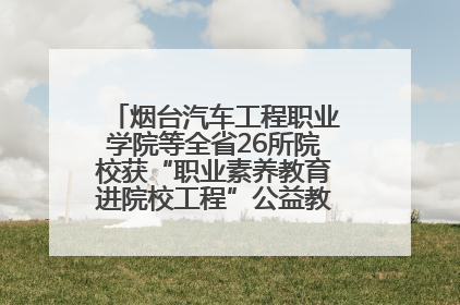 烟台汽车工程职业学院等全省26所院校获“职业素养教育进院校工程”公益教学点集中授牌