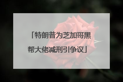 特朗普为芝加哥黑帮大佬减刑引争议