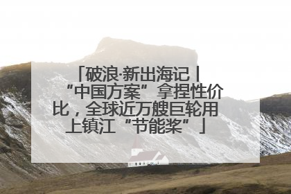 破浪·新出海记丨 “中国方案”拿捏性价比，全球近万艘巨轮用上镇江“节能桨”