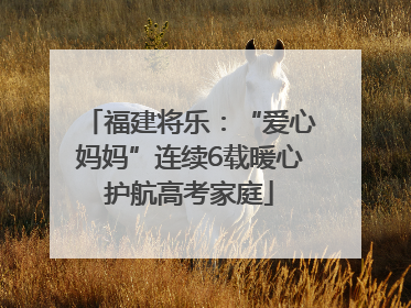 福建将乐：“爱心妈妈”连续6载暖心护航高考家庭