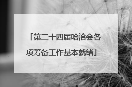 第三十四届哈洽会各项筹备工作基本就绪