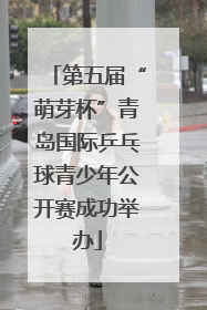 第五届“萌芽杯”青岛国际乒乓球青少年公开赛成功举办