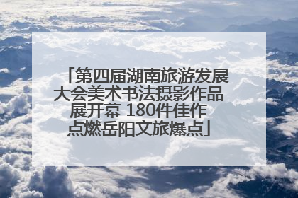 第四届湖南旅游发展大会美术书法摄影作品展开幕 180件佳作点燃岳阳文旅爆点