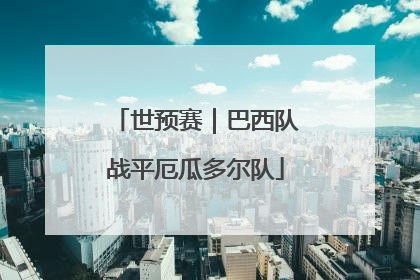 世预赛｜巴西队战平厄瓜多尔队