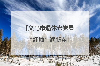 义马市退休老党员“红烛”润新苗