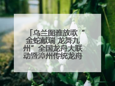 乌兰图雅放歌“金蛇献瑞 龙舞九州”全国龙舟大联动暨漳州传统龙舟邀请赛开幕式