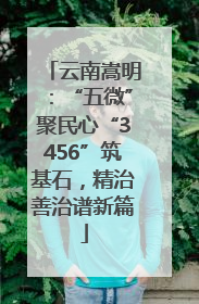 云南嵩明：“五微”聚民心“3456”筑基石，精治善治谱新篇
