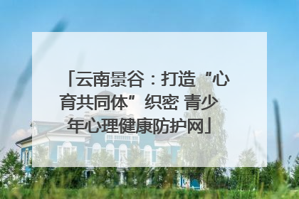 云南景谷：打造“心育共同体”织密 青少年心理健康防护网