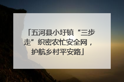 五河县小圩镇“三步走”织密农忙安全网，护航乡村平安路