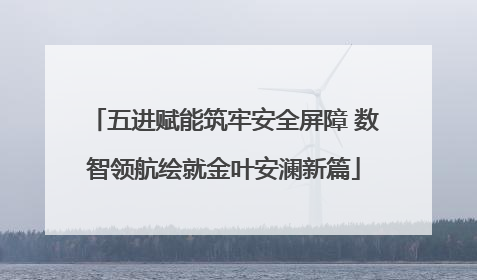 五进赋能筑牢安全屏障 数智领航绘就金叶安澜新篇