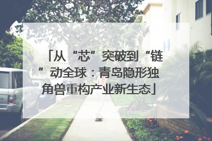 从“芯”突破到“链”动全球：青岛隐形独角兽重构产业新生态