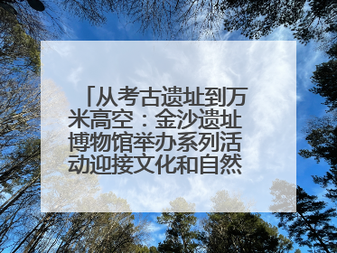 从考古遗址到万米高空：金沙遗址博物馆举办系列活动迎接文化和自然遗产日
