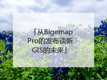 从Bigemap Pro的发布谈新GIS的未来