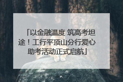 以金融温度 筑高考坦途！工行平顶山分行爱心助考活动正式启航