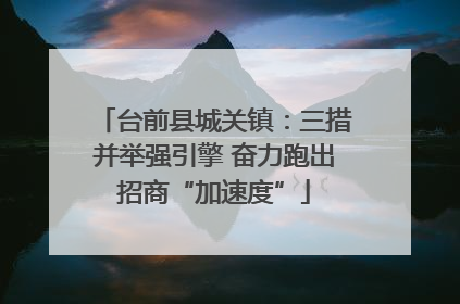 台前县城关镇：三措并举强引擎 奋力跑出招商“加速度”
