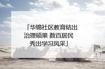 华锦社区教育结出治理硕果 数百居民秀出学习风采