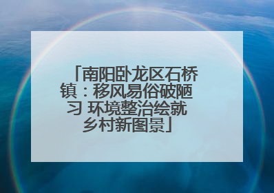 南阳卧龙区石桥镇：移风易俗破陋习 环境整治绘就乡村新图景