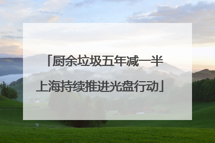 厨余垃圾五年减一半 上海持续推进光盘行动
