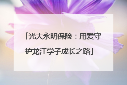 光大永明保险：用爱守护龙江学子成长之路