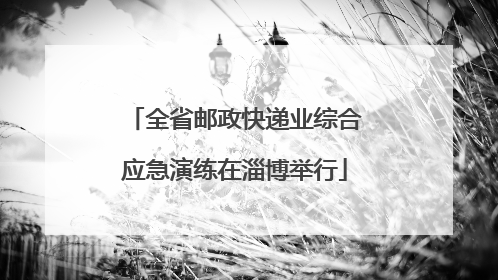 全省邮政快递业综合应急演练在淄博举行