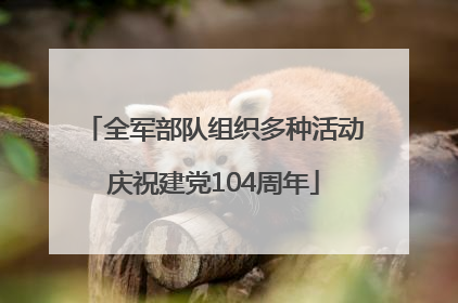 全军部队组织多种活动庆祝建党104周年
