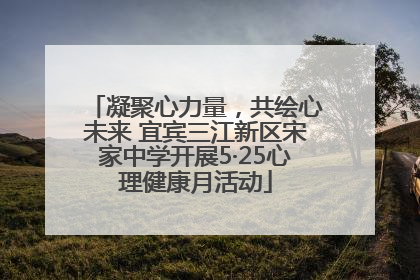 凝聚心力量，共绘心未来 宜宾三江新区宋家中学开展5·25心理健康月活动