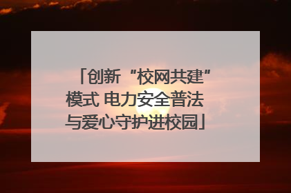 创新“校网共建”模式 电力安全普法与爱心守护进校园