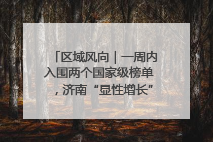 区域风向｜一周内入围两个国家级榜单，济南“显性增长”刷新城市影响力