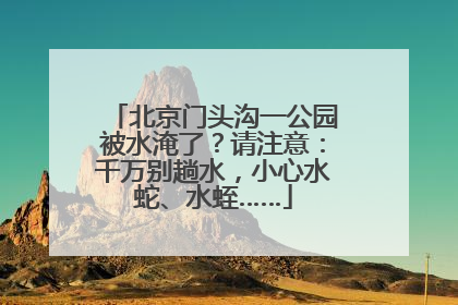 北京门头沟一公园被水淹了？请注意：千万别趟水，小心水蛇、水蛭……