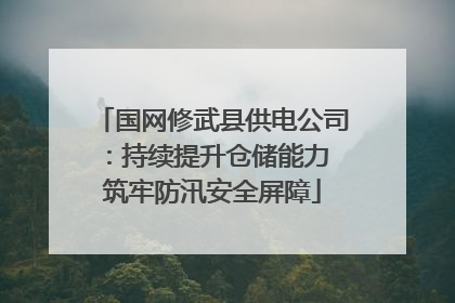 国网修武县供电公司：持续提升仓储能力 筑牢防汛安全屏障