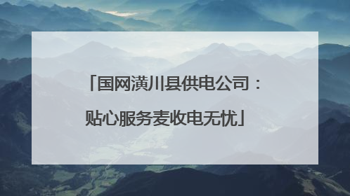 国网潢川县供电公司：贴心服务麦收电无忧