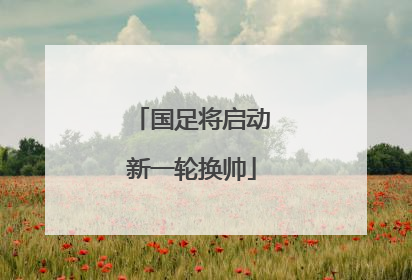 国足将启动新一轮换帅