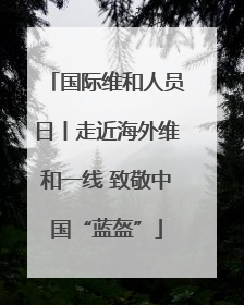 国际维和人员日丨走近海外维和一线 致敬中国“蓝盔”