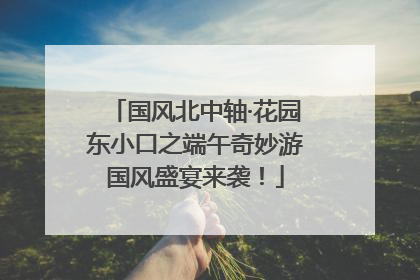 国风北中轴·花园东小口之端午奇妙游国风盛宴来袭！