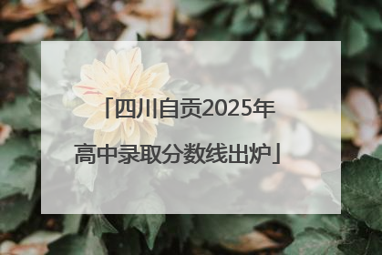 四川自贡2025年高中录取分数线出炉
