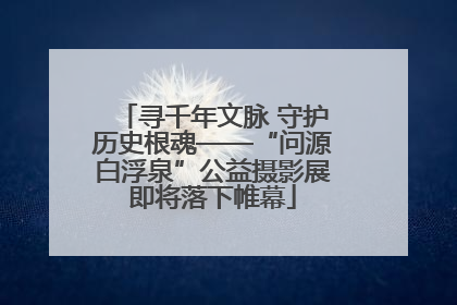 寻千年文脉 守护历史根魂——“问源白浮泉”公益摄影展即将落下帷幕