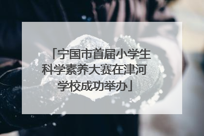宁国市首届小学生科学素养大赛在津河学校成功举办