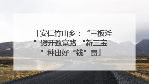 安仁竹山乡：“三板斧”劈开致富路 “新三宝”种出好“钱”景