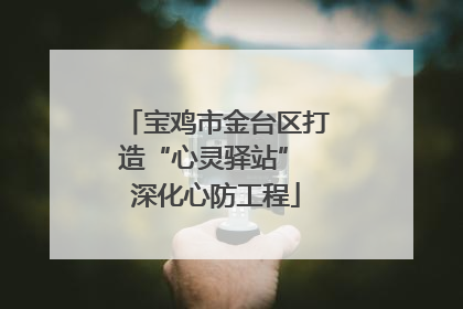宝鸡市金台区打造“心灵驿站” 深化心防工程