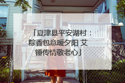 夏津县平安湖村：粽香包意暖夕阳 艾锤传情敬老心