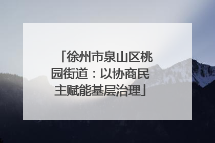 徐州市泉山区桃园街道：以协商民主赋能基层治理