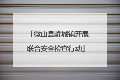 微山县驩城镇开展联合安全检查行动