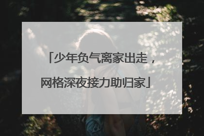 少年负气离家出走，网格深夜接力助归家